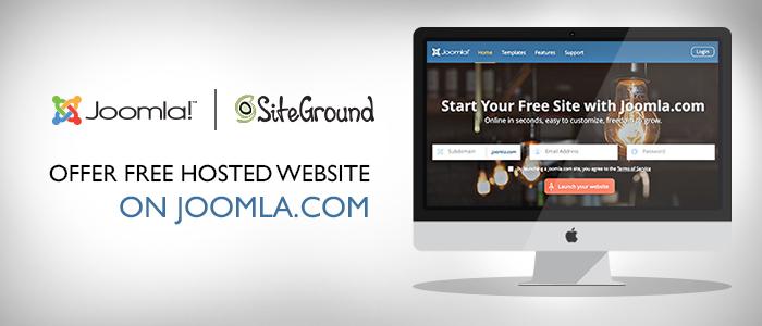 การร่วมมือกันระหว่างจูมล่าและ SiteGround เพื่อนำเสนอฟรีเว็บโฮสติ้งบน joomla.com