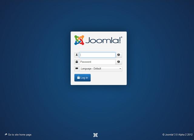 หน้าเข้าสู่ระบบผู้ดูแล จูมล่า 3.0 อัลฟ่า 2 ใช้เทมเพลตใหม่ isis